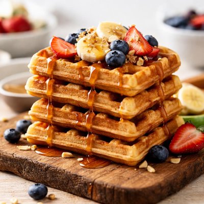 Birch protein waffle
