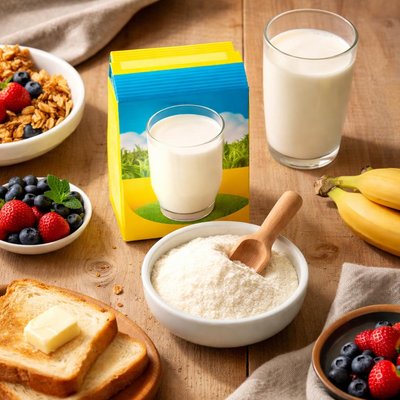 Birch tree fortified milk