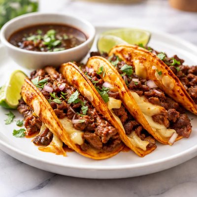 Birria taco with cheese