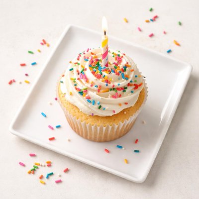 Birthday cake cupcake