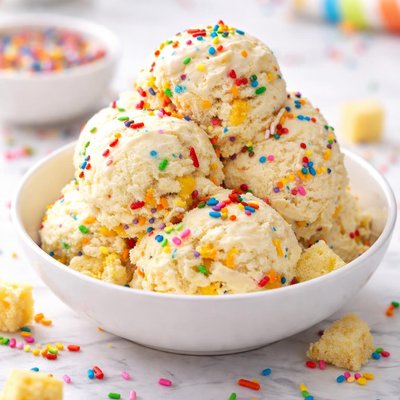 Birthday cake ice cream