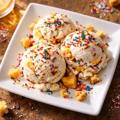 Birthday cake icecream