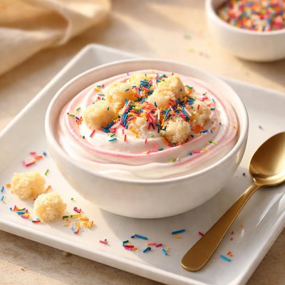 Birthday cake yogurt