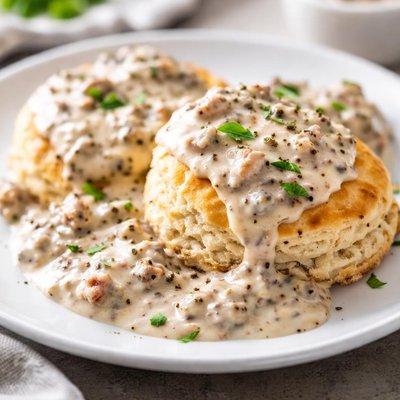 Biscuit and gravy