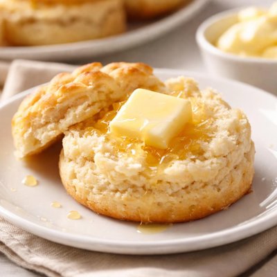Biscuit with butter