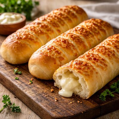 Bisnaga com requeijao