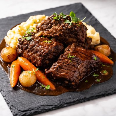 Bison braised