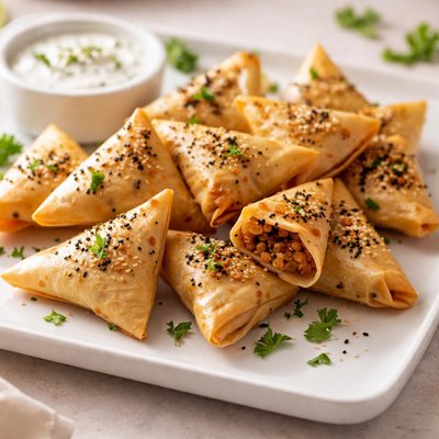 Bite-size lentil pastries