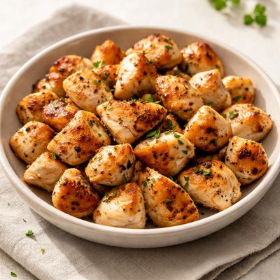 Bite-size roasted chicken