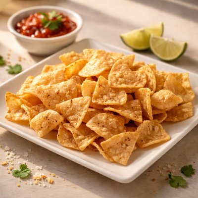 Bite-size tortilla chips