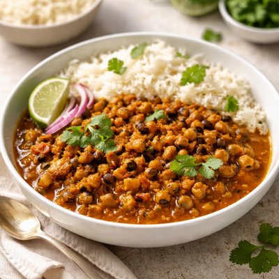 Black-eyed peas curry