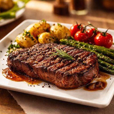 Black angus beef steak