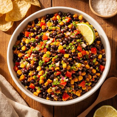 Black bean and corn relish