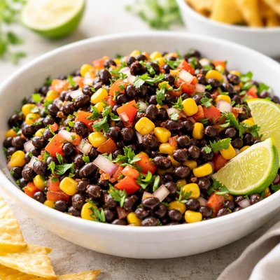Black bean and corn salsa