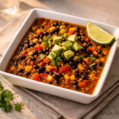 Black bean and corn soup