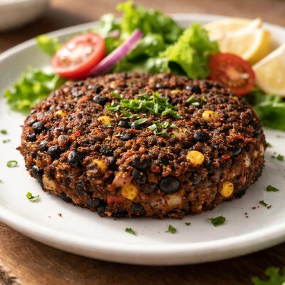 Black bean burger patty