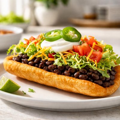 Black bean chalupa supreme