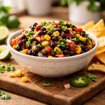 Black bean corn salsa
