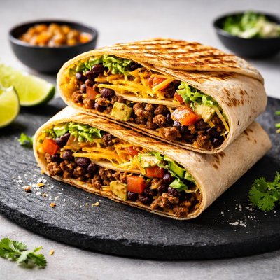 Black bean crunch wrap