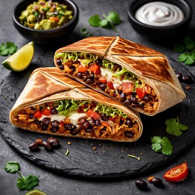 Black bean crunchwrap