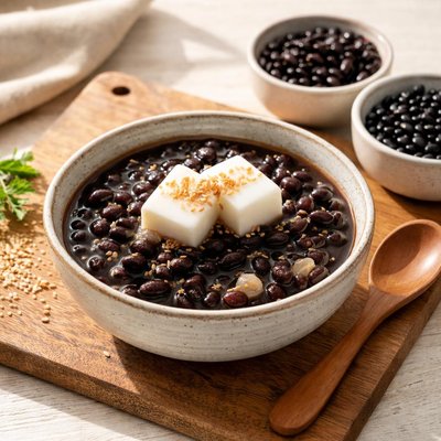 Black bean dessert