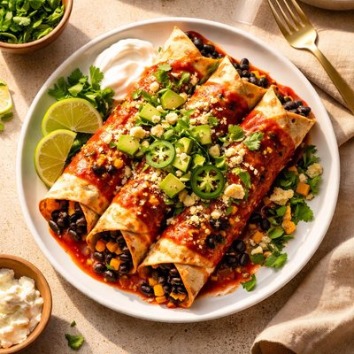 Black bean enchilada