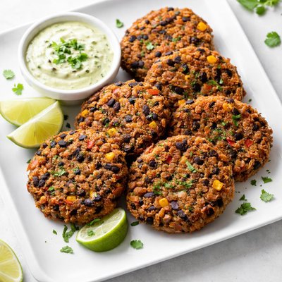 Black bean fritter