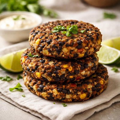 Black bean patties