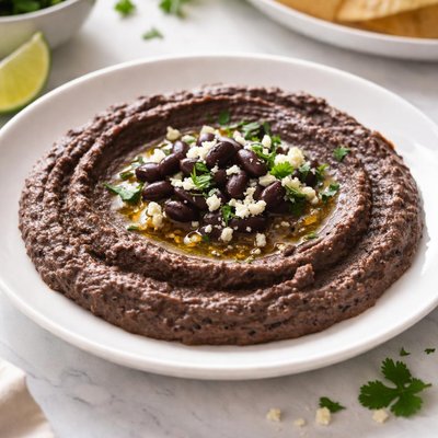 Black bean puree