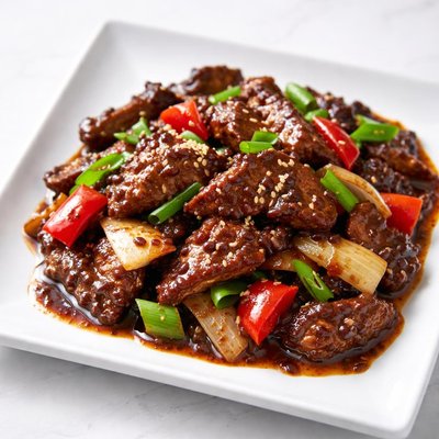 Black bean sauce venison