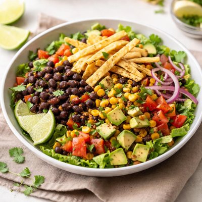 Black bean taco salad