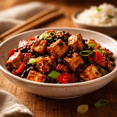 Black bean tofu