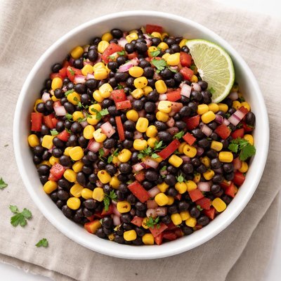Black beans and corn mixed