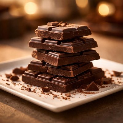 Black bitter chocolate