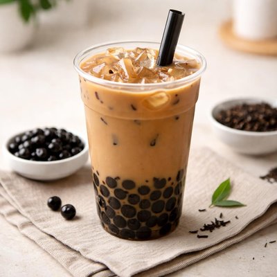 Black bubble tea