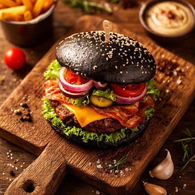 Black burger