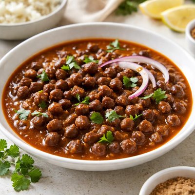 Black chickpeas curry