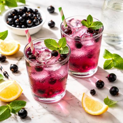 Black currant soda