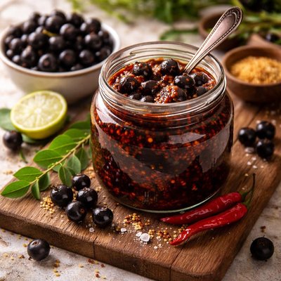 Black currants pickle