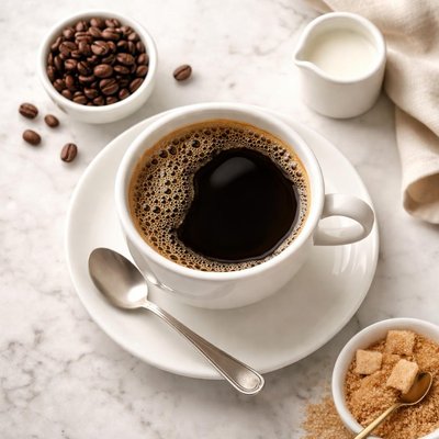 Black decaffeinated coffee