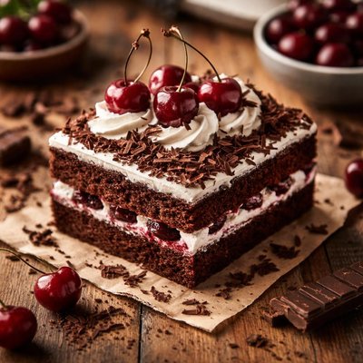 Black forest pastry