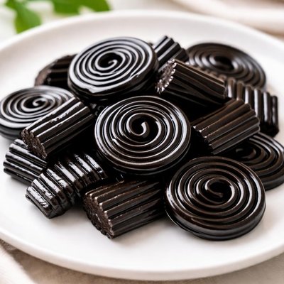 Black licorice candy