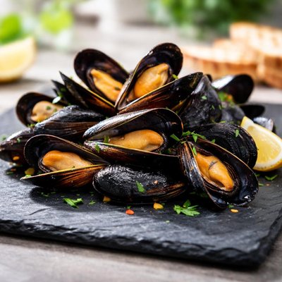 Black mussels