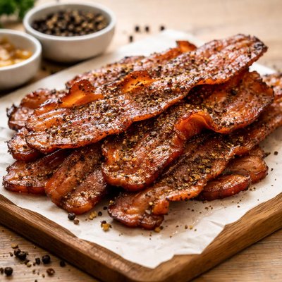 Black pepper bacon