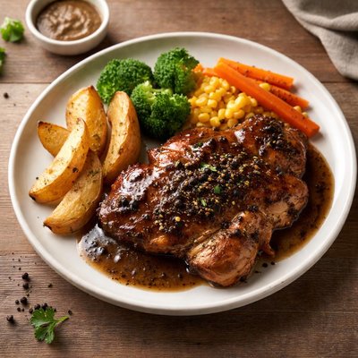 Black pepper chicken chop