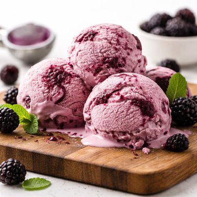 Black raspberry ice cream