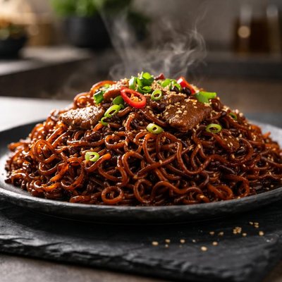 Black shin noodles