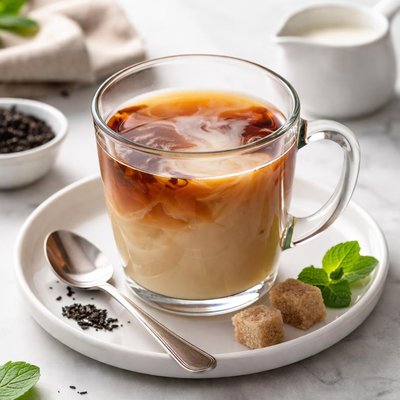 Black tea with milk