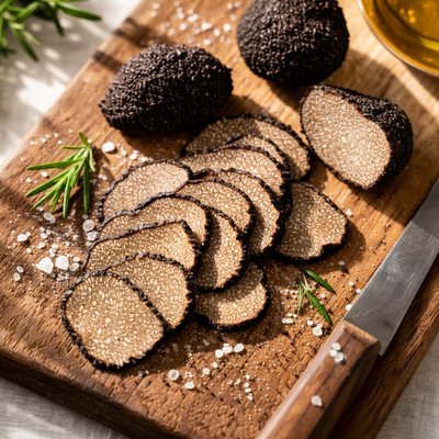 Black truffle slices