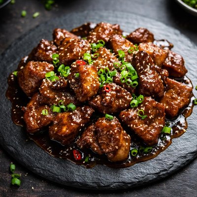 Black vinegar pork